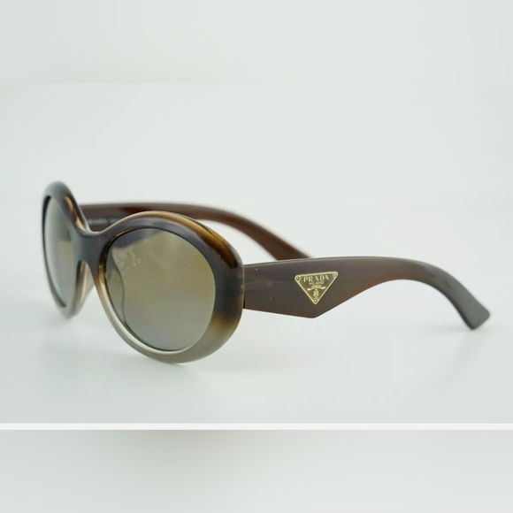 PRADA SPR 30P Brown Gradient/Polarized PDM-6E1 Sunglasses 55-19-140 EUC - Picture 3 of 16